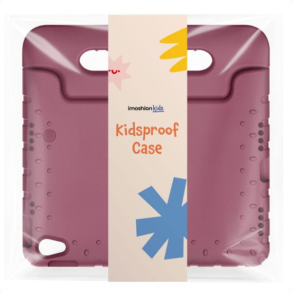 imoshion Cover Posteriore Kidsproof con Maniglia Apple iPad 11 (2025) 11 pollici A16 / iPad 10 (2022) 10.9 pollici - Velvet Plum