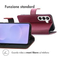 imoshion Cover a libro di Lusso Samsung Galaxy S26 Plus - Bordeaux