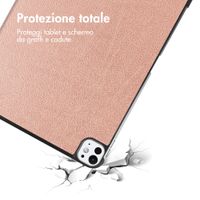 imoshion Cover a libro Trifold Apple iPad Pro 11 (2025) M5 / (2024) M4 - Oro rosa