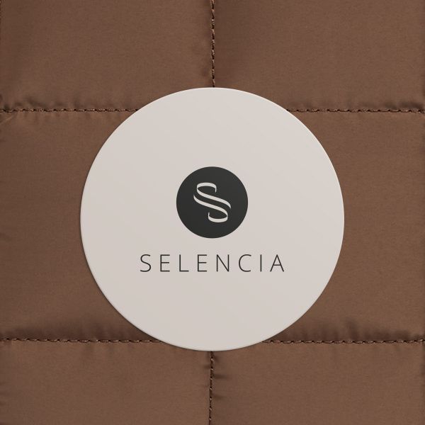 Selencia Cover Puffy per laptop 13-14 pollici - Laptopsleeve - Mocha Brown