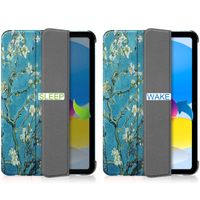 imoshion Cover Trifold Design Apple iPad 11 (2025) 11 pollici A16 / iPad 10 (2022) 10.9 pollici - Green Plant