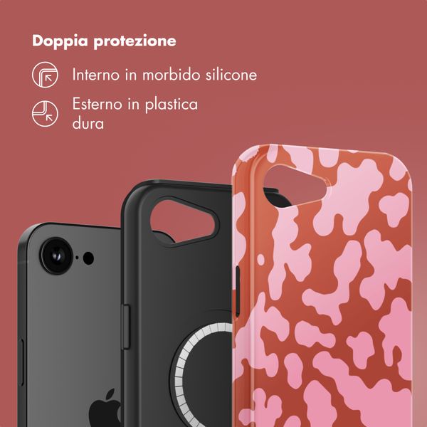 Selencia Cover posteriore Vivid con MagSafe Apple iPhone 17e / 16e - Moo’d Blush Pink