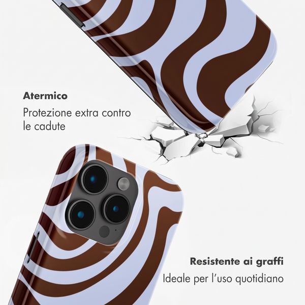 Selencia Cover posteriore Vivid con MagSafe Apple iPhone 15 Pro - Dream Swirl Chocolate