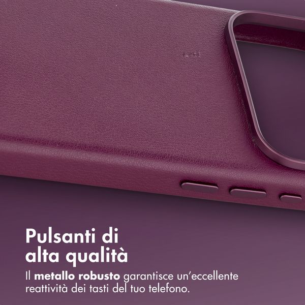 Accezz Cover in Pelle con MagSafe Apple iPhone 18 Pro Max / 17 Pro Max - Heath Purple
