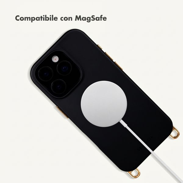 Selencia Cover posteriore Rivièra con MagSafe con ganci rimovibili Apple iPhone 16 Pro Max - Velvet Black
