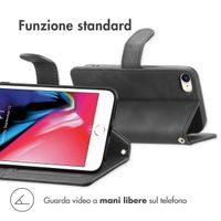 imoshion Cover a libro con Cordino Apple iPhone SE (2022 / 2020) / 8 / 7 - Nero