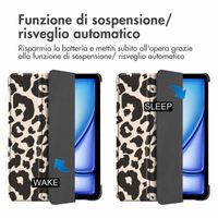 imoshion Cover Trifold Design Apple iPad Air 13 pollici (2026) M4 / (2025) M3 / (2024) M2 - Leopard