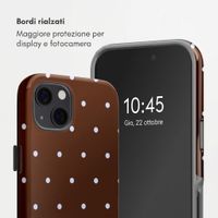 Selencia Cover Posteriore Vivid Apple iPhone 13 Pro - Happy Dots Chocolate