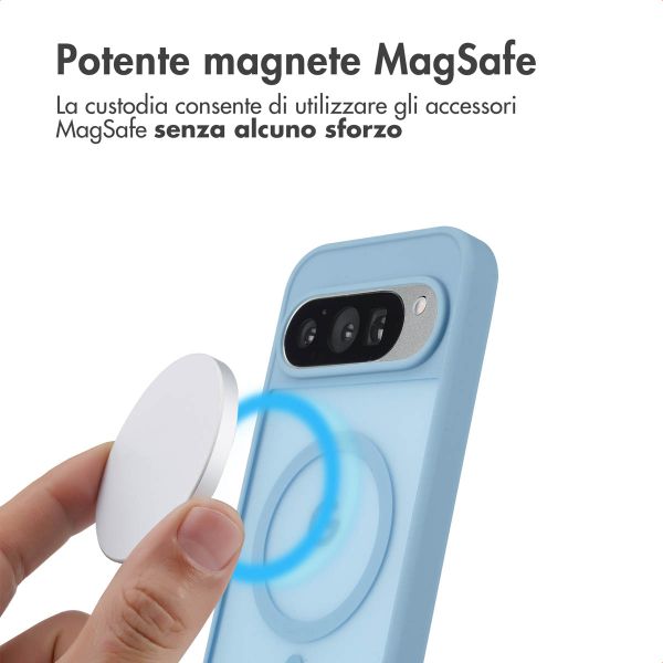 imoshion Cover posteriore Color Guard con MagSafe Google Pixel 9 / 9 Pro / 10 / 10 Pro - Azzurro