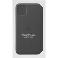 Apple Cover a libro in Pelle con Chiusura Apple iPhone 11 Pro Max - Nero