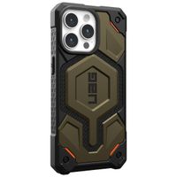 UAG Cover Posteriore Monarch Pro Apple iPhone 15 Pro Max - Kevlar Element Green