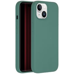 Accezz Cover in silicone liquido con MagSafe Apple iPhone 15 - Verde scuro