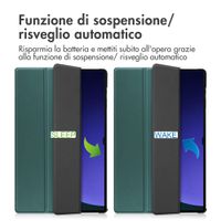imoshion Cover a libro Trifold Samsung Galaxy Tab S10 Ultra / Tab S9 Ultra - Verde scuro