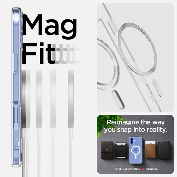 Spigen Cover Posteriore Ultra Ibrida con MagSafe Apple iPhone 16 - White