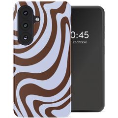 Selencia Cover posteriore Vivid con MagSafe Samsung Galaxy S26 - Dream Swirl Chocolate