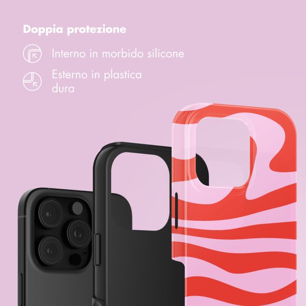 Selencia Cover Posteriore Vivid Apple iPhone 16 Pro - Dream Swirl Pink