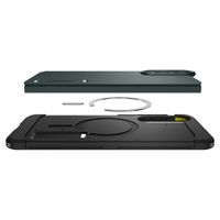 Spigen Cover Posteriore Corazzata Tough con MagSafe Samsung Galaxy S25 Edge - Abyss Green