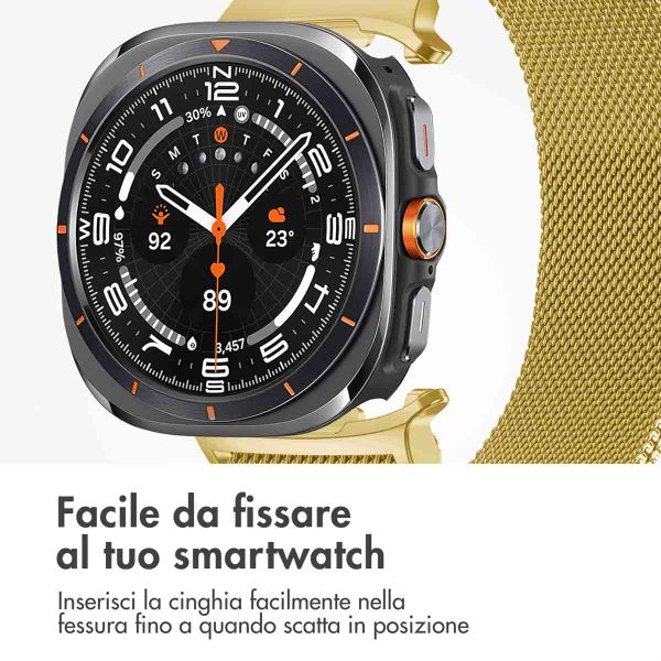 imoshion Cinturino milanese magnetico Samsung Galaxy Watch Ultra (2024/2025) - Oro