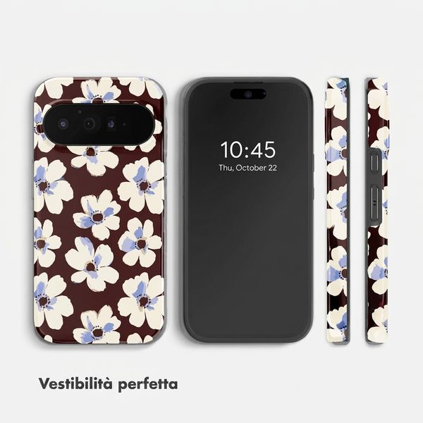 Selencia Cover posteriore Vivid con MagSafe Google Pixel 11 Pro - Choco Flower Pop