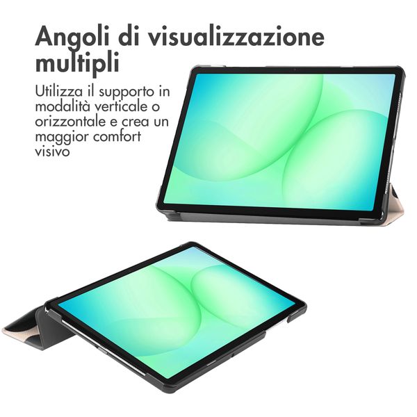 imoshion Cover Trifold Design Samsung Galaxy Tab A11 Plus - Leopard