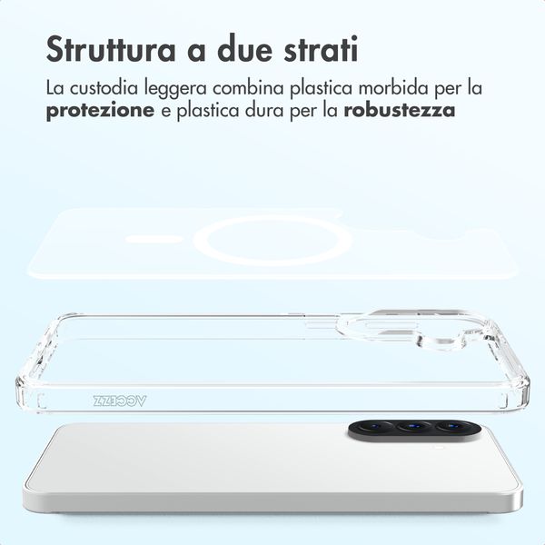 Accezz Cover posteriore Xtreme Impact con MagSafe Samsung Galaxy A57 (5G) - Trasparente
