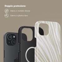 Selencia Cover posteriore Vivid con MagSafe Apple iPhone 15 - Nature Light Brown