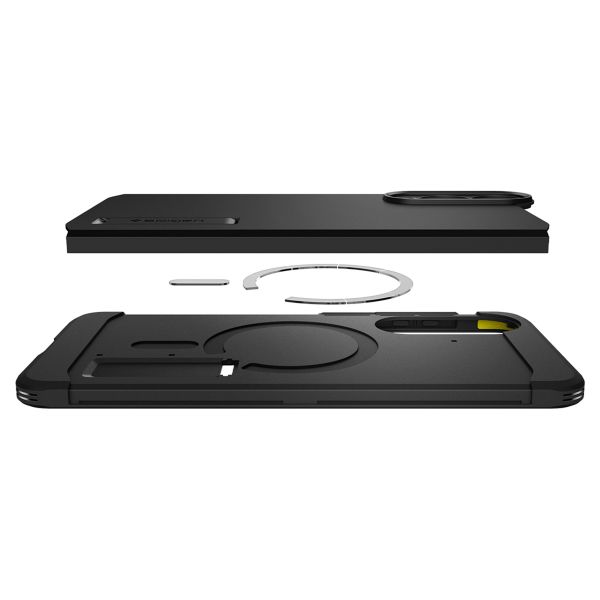 Spigen Cover Posteriore Corazzata Tough con MagSafe Samsung Galaxy S25 Edge - Nero