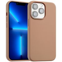 Accezz Cover in silicone liquido con MagSafe Apple iPhone 13 Pro - Marrone chiaro