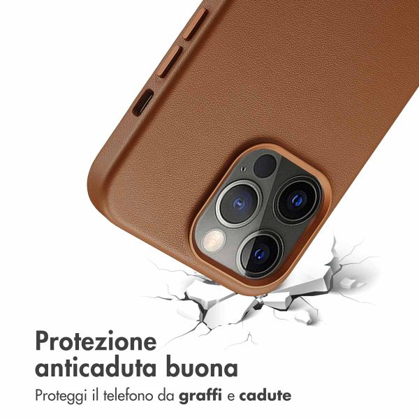 Accezz Cover in Pelle con MagSafe Apple iPhone 13 Pro - Sienna Brown