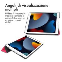 imoshion Cover a libro Trifold Apple iPad 9 (2021) 10.2 pollici / iPad 8 (2020) 10.2 pollici / iPad 7 (2019) 10.2 pollici - Pink