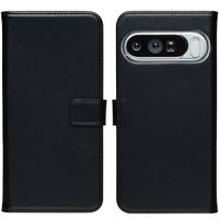 Selencia Cover a libro in vera pelle Google Pixel 10 Pro XL - Nero