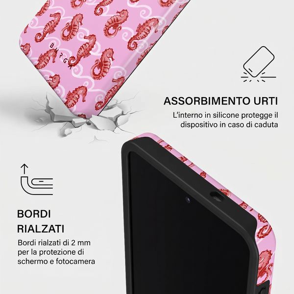 Burga Cover Posteriore Resistente con MagSafe Samsung Galaxy S26 - Coral Reef