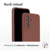 Accezz Cover Posteriore in Silicone Liquido Samsung Galaxy A37 (5G) - New Tea Brown