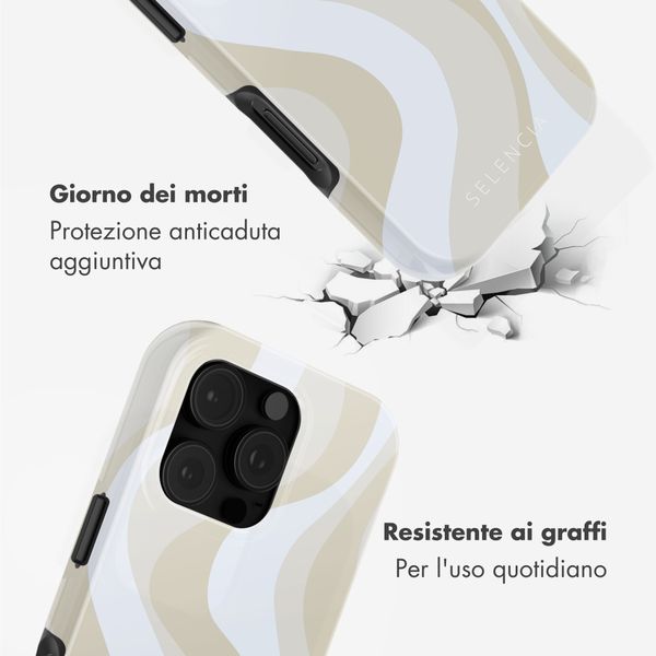 Selencia Cover posteriore Vivid con MagSafe Apple iPhone 16 Pro - Desert Waves Beige