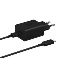 Samsung Adattatore di alimentazione originale con cavo USB-C - Caricatore - Connessione USB-C - Ricarica rapida - 45 Watt - 1,8 metri - Nero