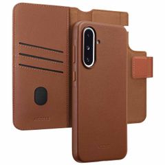 Accezz Cover in pelle 2 in 1 con MagSafe Samsung Galaxy A36 / A56 - Marrone caffè