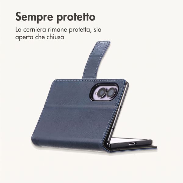 imoshion Cover a libro di Lusso Samsung Galaxy Z Fold 8 - Blu scuro