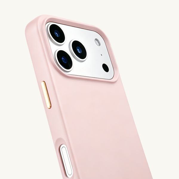 Selencia Cover posteriore Rivièra con MagSafe con ganci rimovibili Apple iPhone 17 Pro - Sorbet Pink