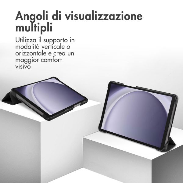 imoshion Cover a libro Trifold Samsung Galaxy Tab A11 / A9 8.7 pollici - Nero