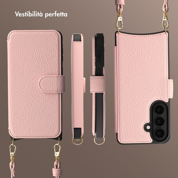 Selencia Cover Riva con MagSafe e cordino Samsung Galaxy S26 - Old Pink