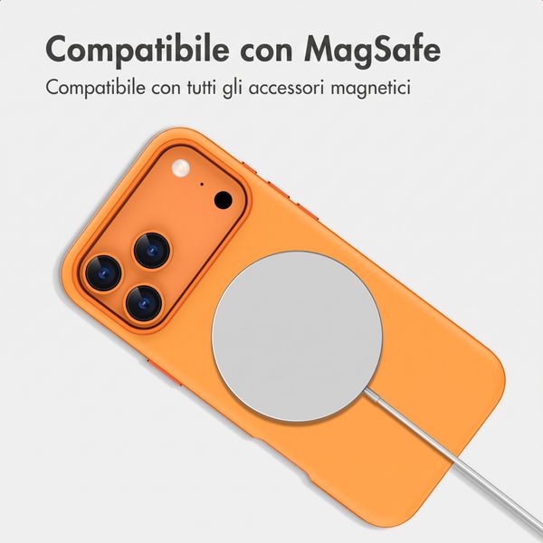 imoshion Cover posteriore Color con Thin MagSafe Ring Apple iPhone 17 Pro - Arancio