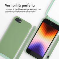 imoshion Cover in Silicone con Cordino Apple iPhone SE (2022 / 2020) / 8 / 7 - Verde