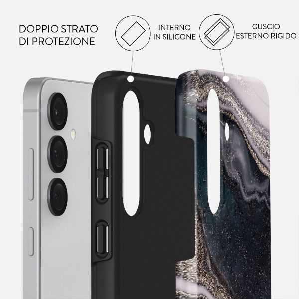 Burga Cover Posteriore Resistente Samsung Galaxy S25 - Magic Night