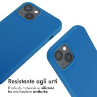 imoshion Cover in Silicone con Cordino Apple iPhone 13 - Blu