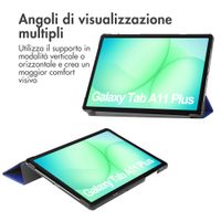imoshion Cover a libro Trifold Samsung Galaxy Tab A11 Plus - Cobalt Blue