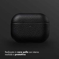 Accezz Cover in vera pelle  Apple Airpods Pro 3 - Nero