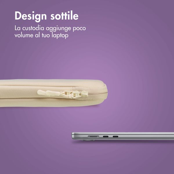 imoshion Cover per laptop 13 pollici - Laptopsleeve con tasca - Sandstone
