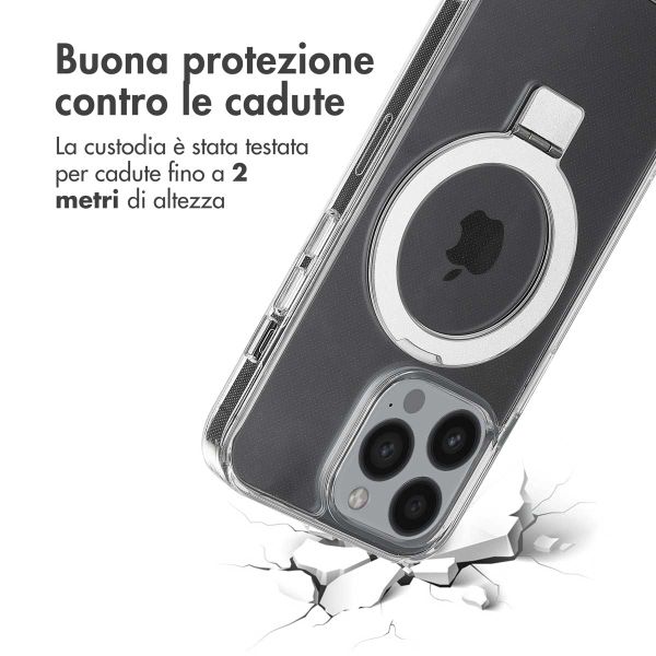 Accezz Cover con anello e supporto con MagSafe Apple iPhone 13 Pro - Trasparente