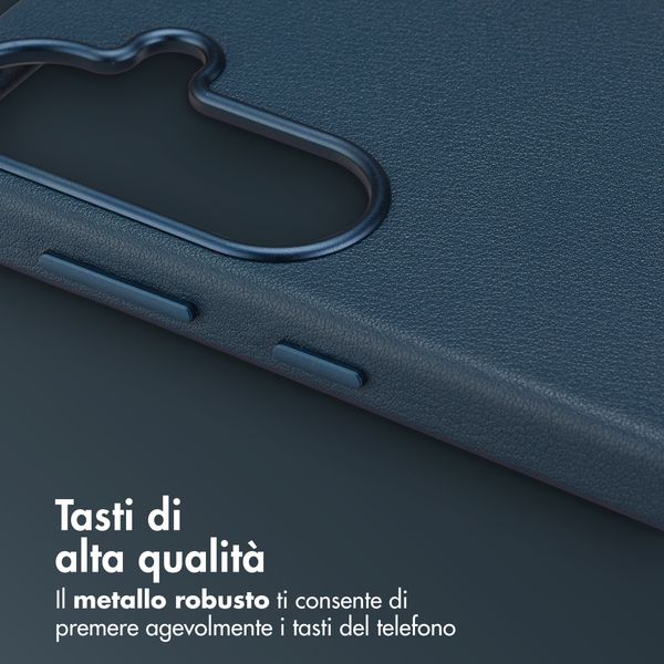 Accezz Cover in Pelle con MagSafe Samsung Galaxy S26 - Nightfall Blue
