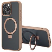 Accezz Cover con anello e supporto con MagSafe Apple iPhone 15 Pro Max - Marrone